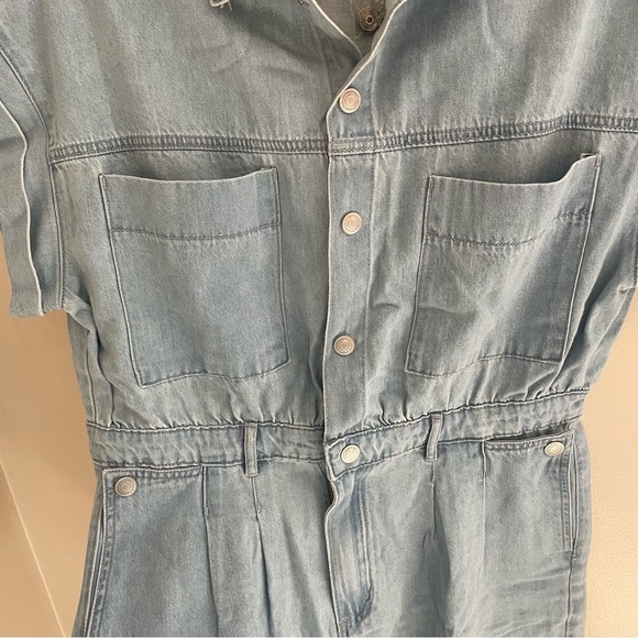 Tamnoon Denim.. Short Sleeve Short Romper, NWT Size M - Picture 10 of 13